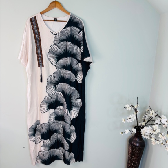 Shein Curve Printed House Dress (Moo Moo) Size 2X - Picture 1 of 3